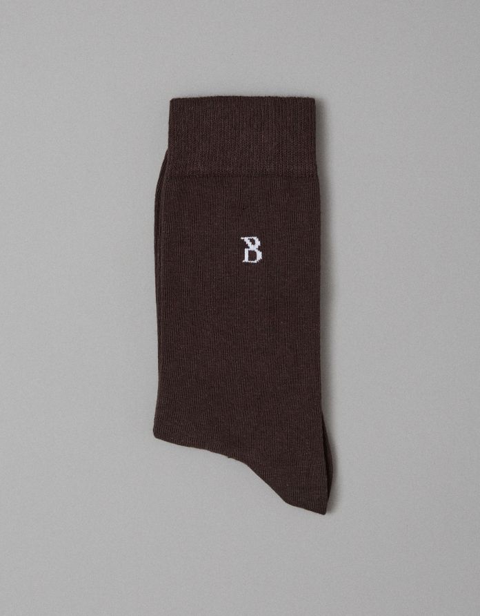 skarpety stretch cotton brązowe 40-45