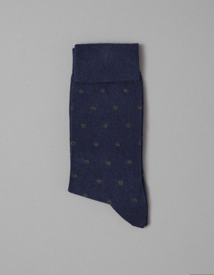skarpety dot granatowy 40-45