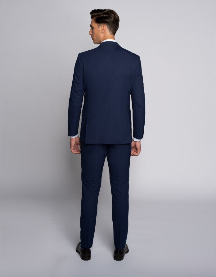 Garnitur męski casteggio granatowy slim fit