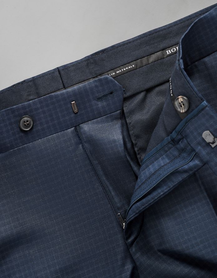 spodnie paullo granatowy slim fit