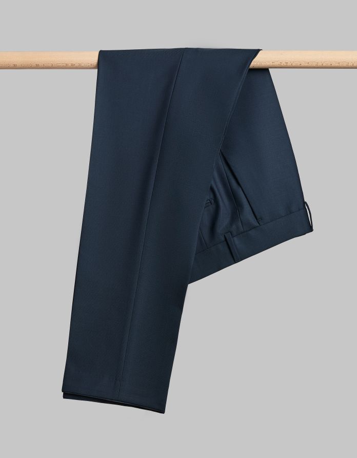 spodnie alba granatowy slim fit