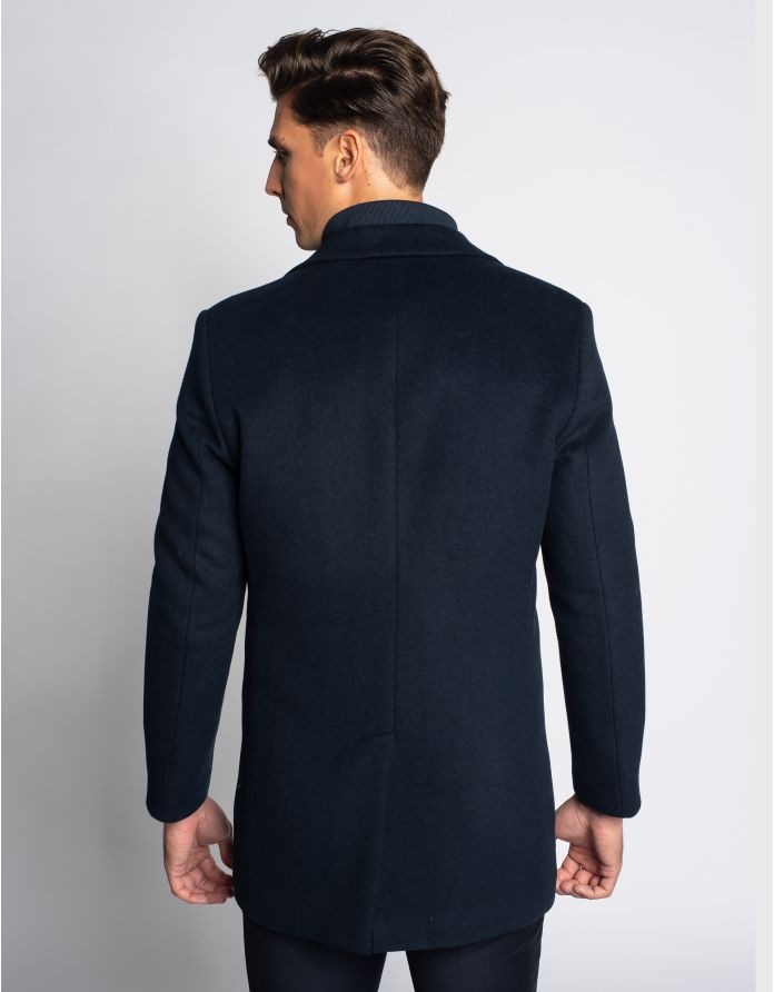 płaszcz męski seveso granatowy