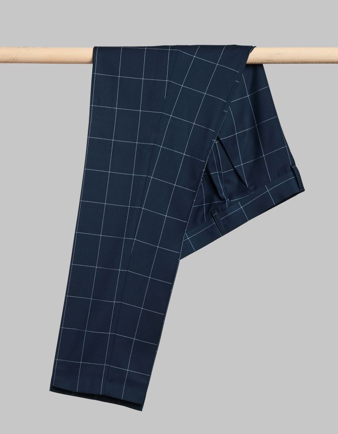 Spodnie męskie gallipoli granatowy slim fit