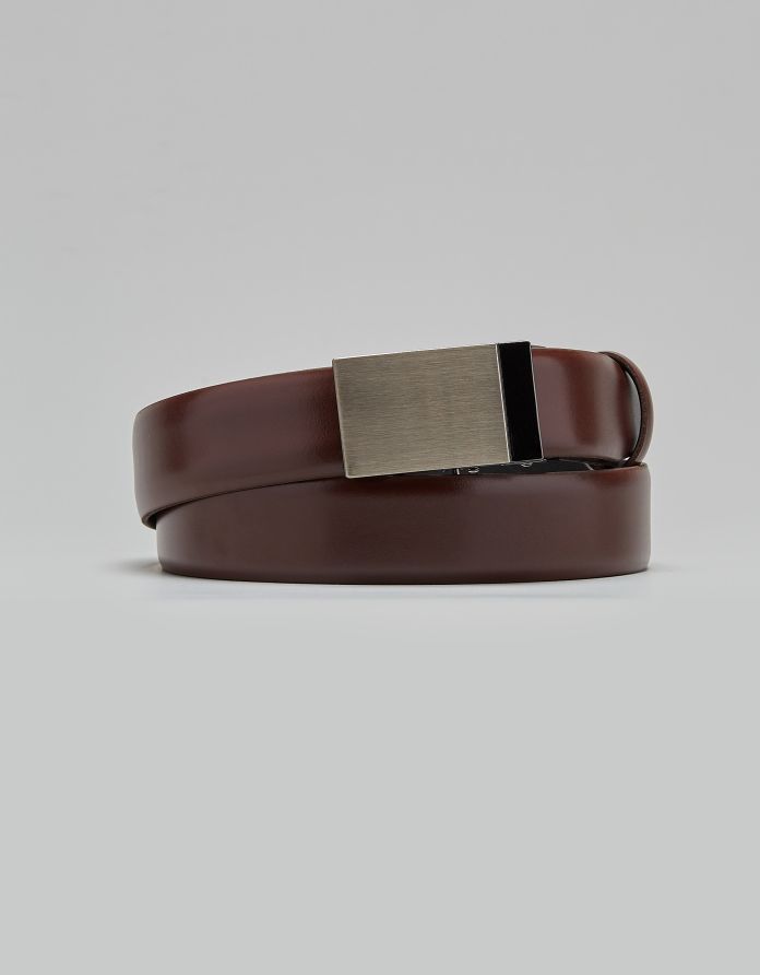 Pasek męski lari brąz ka6 bez obszycia 3,5