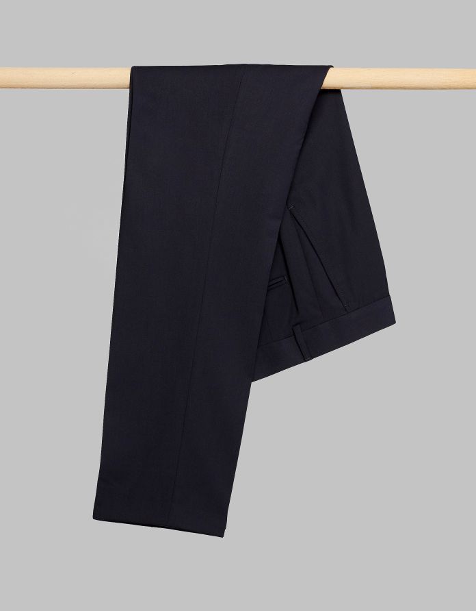 Spodnie do zestawu monopoli granatowy slim fit