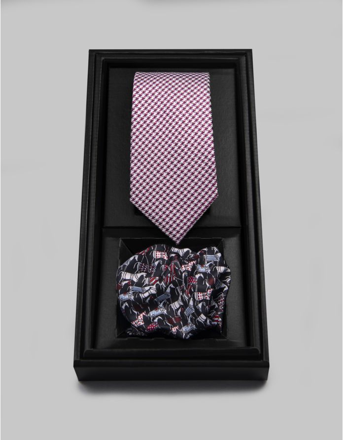 Krawat i poszetka - zestaw prezentowy s4