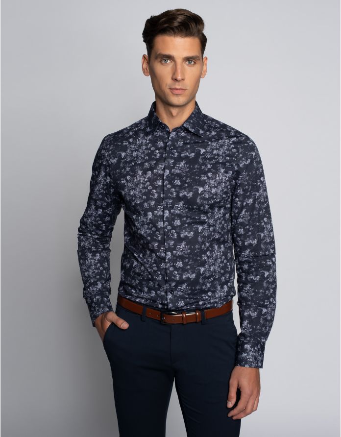 Spodnie Altedo granatowe slim fit