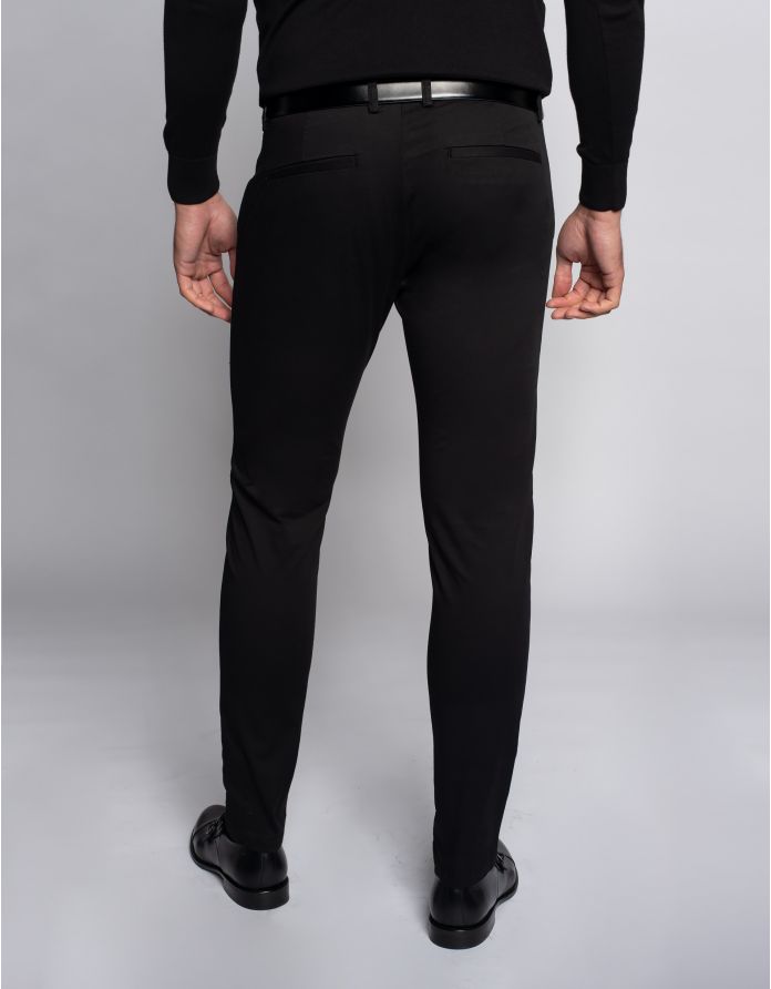 Spodnie męskie Godo czarne slim fit