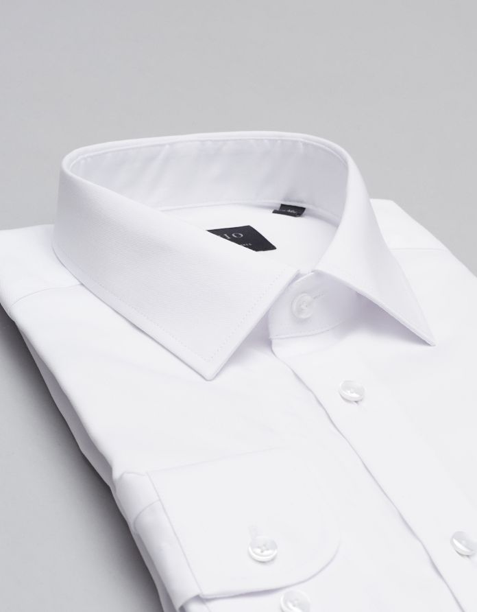 Koszula męska lavello 00308 długi rękaw biały slim fit