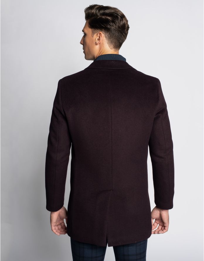 Płaszcz męski seveso bordo