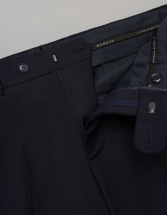 spodnie do zestawu roma granatowy slim fit