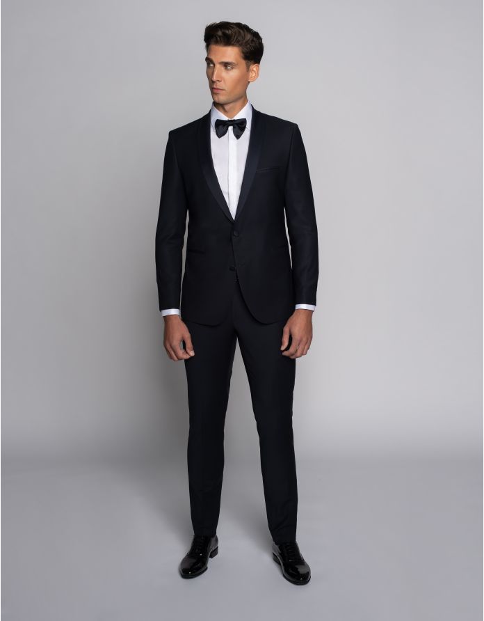 spodnie corsico granatowy slim fit