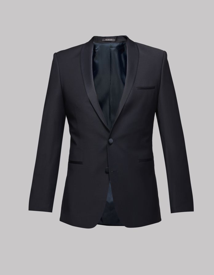marynarka corsico granatowy slim fit