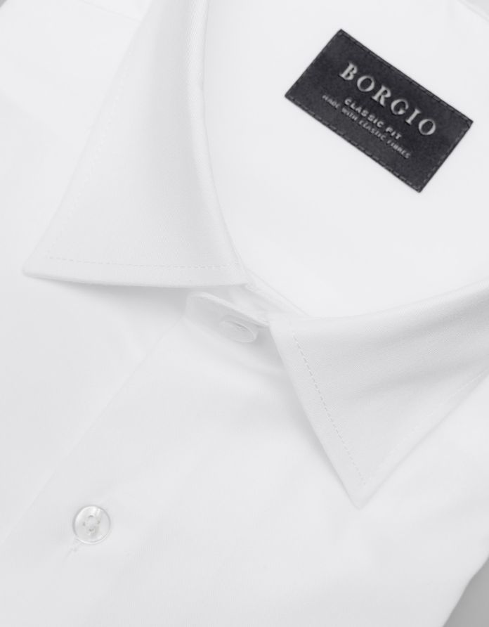 Koszula lavello 00313 długi rękaw biały classic fit