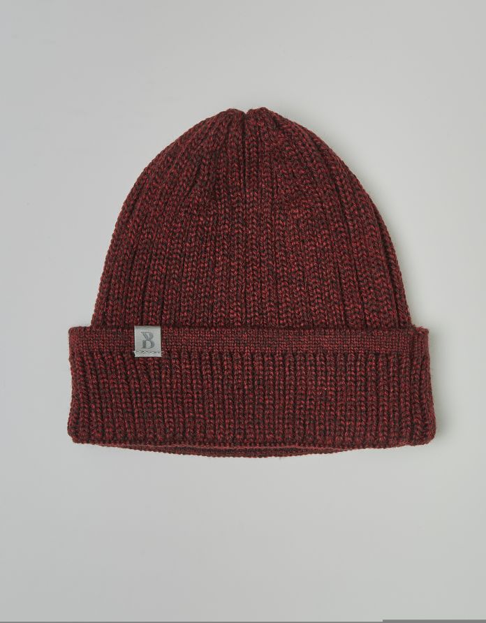 Czapka męska  lucianetti bordo