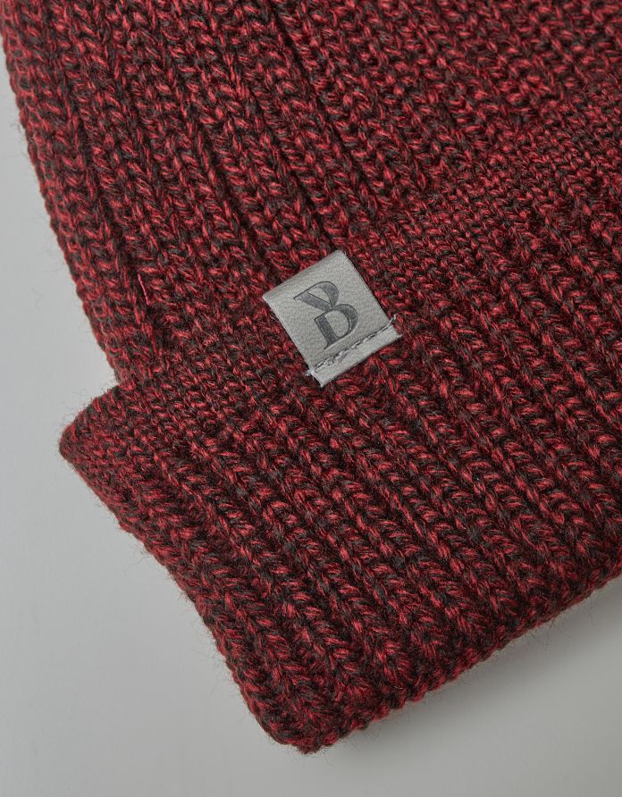 Czapka męska  lucianetti bordo