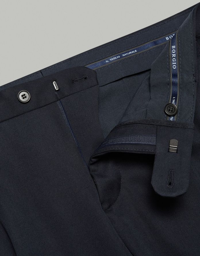 spodnie turro granatowy super slim fit