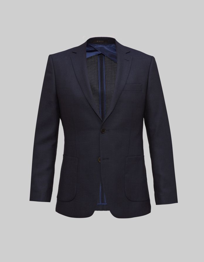 Marynarka cossato granatowy slim fit