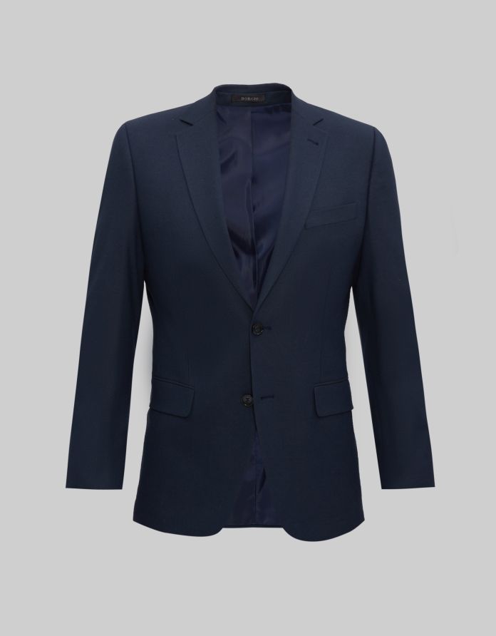 marynarka do zestawu stranoa granatowy slim fit