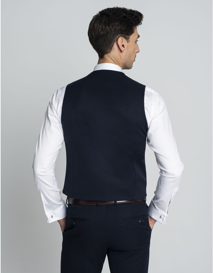 kamizelka do zestawu galatro slim fit granatowy