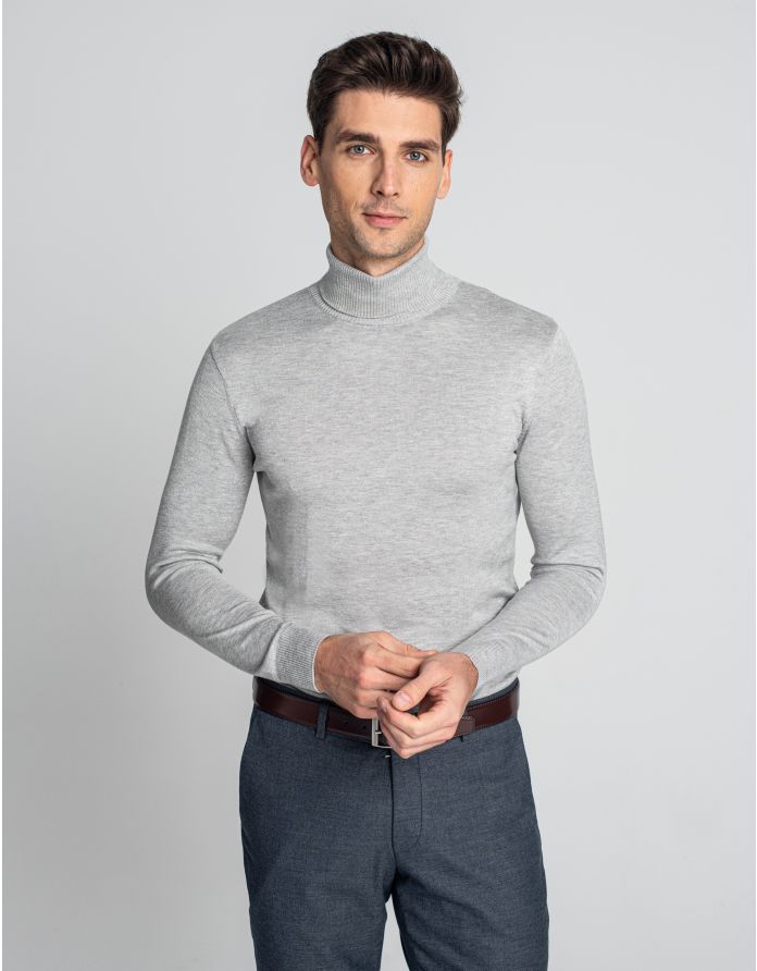 sweter, golf goito tn szary