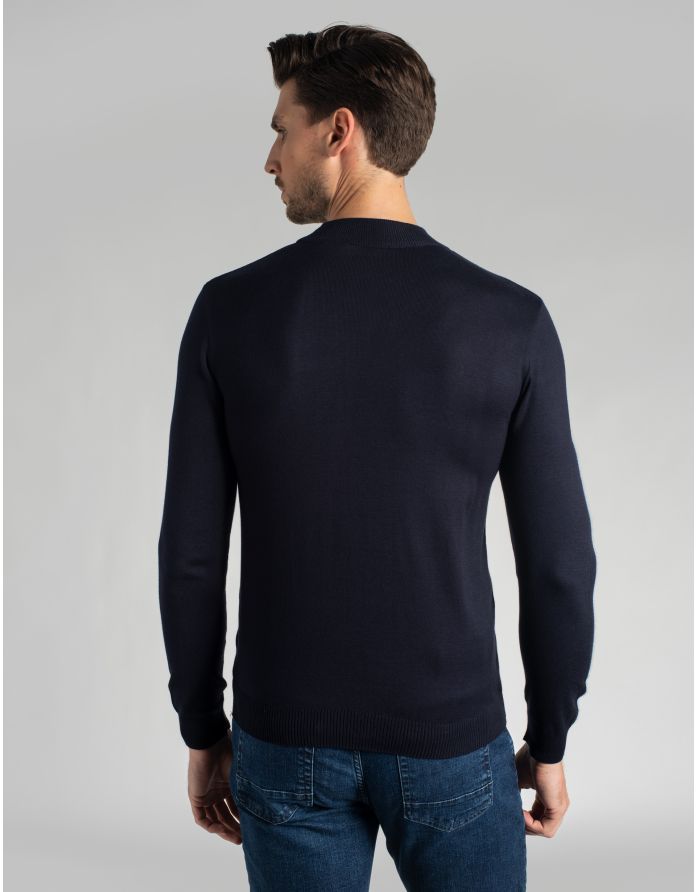 sweter gładki grotte mt granatowy