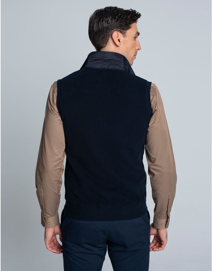 kamizelka agira slim fit granatowy