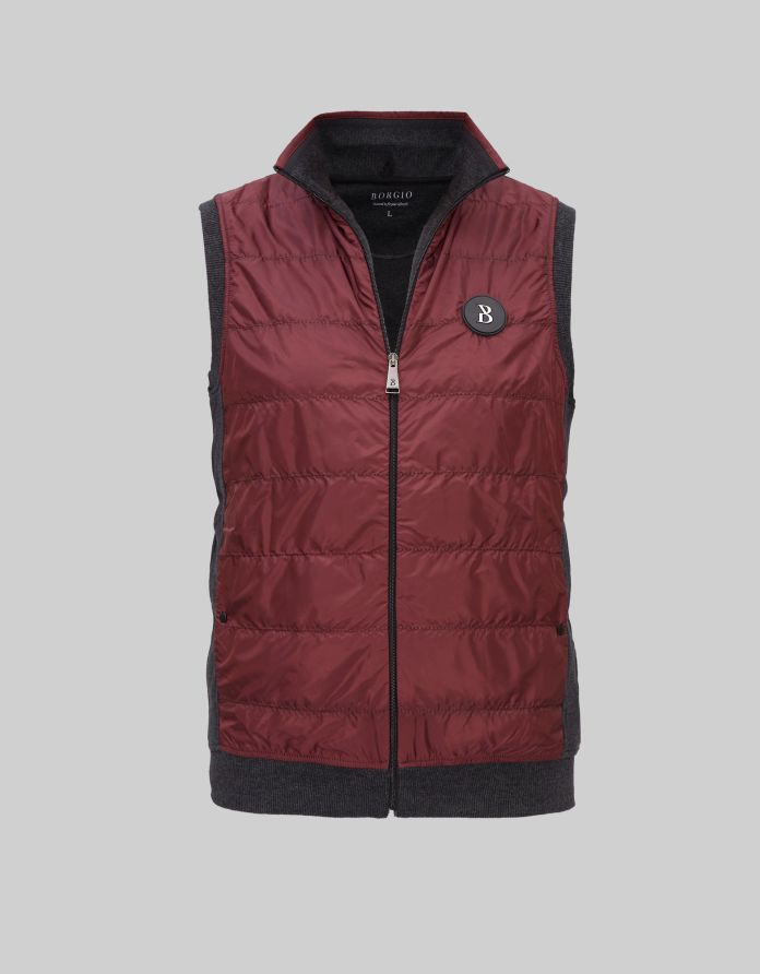 kamizelka agira slim fit bordo