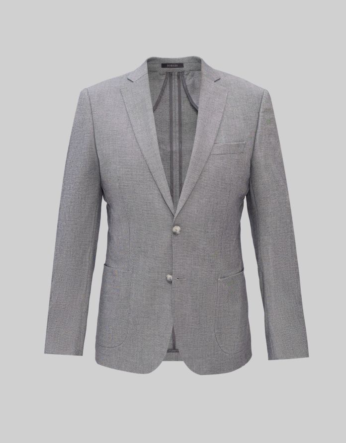 marynarka pienza szary slim fit