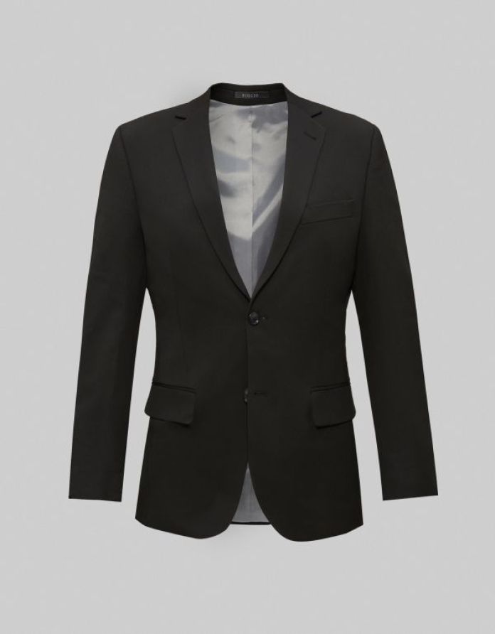 garnitur galatro czarny slim fit