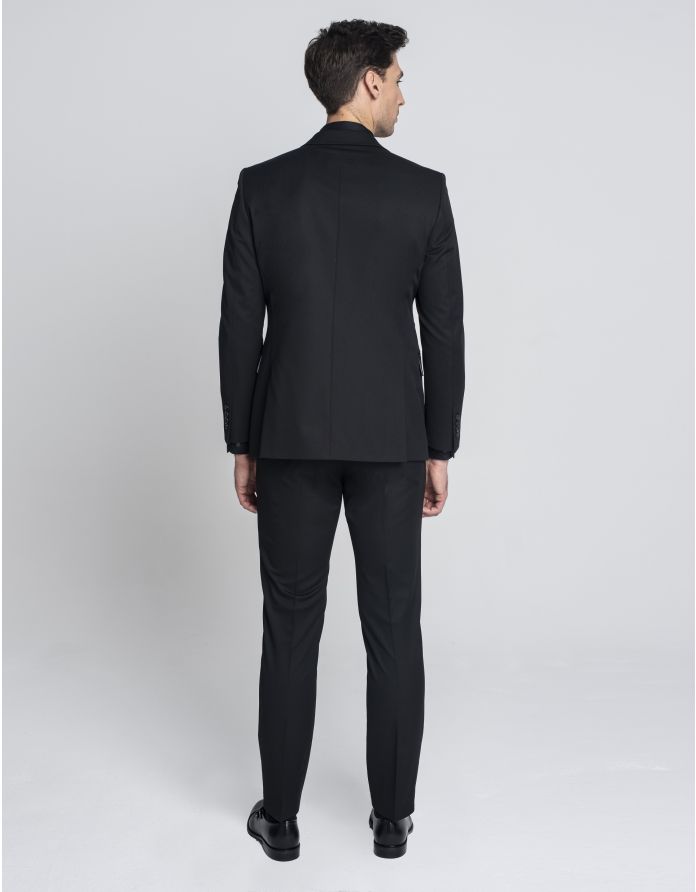 garnitur galatro czarny slim fit