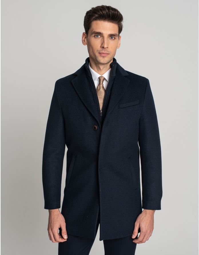 Płaszcz męski seveso granatowy g2