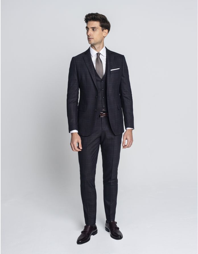 spodnie do zestawu monreale bordo slim fit