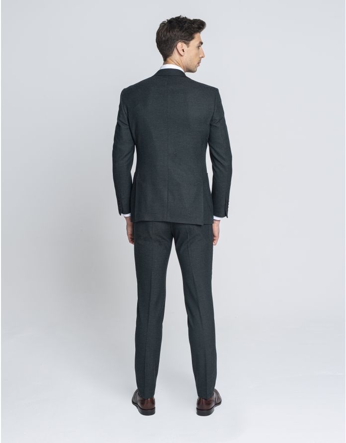 spodnie do zestawu foresta zielony super slim fit