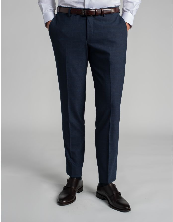 spodnie do zestawu elicona granatowy classic fit