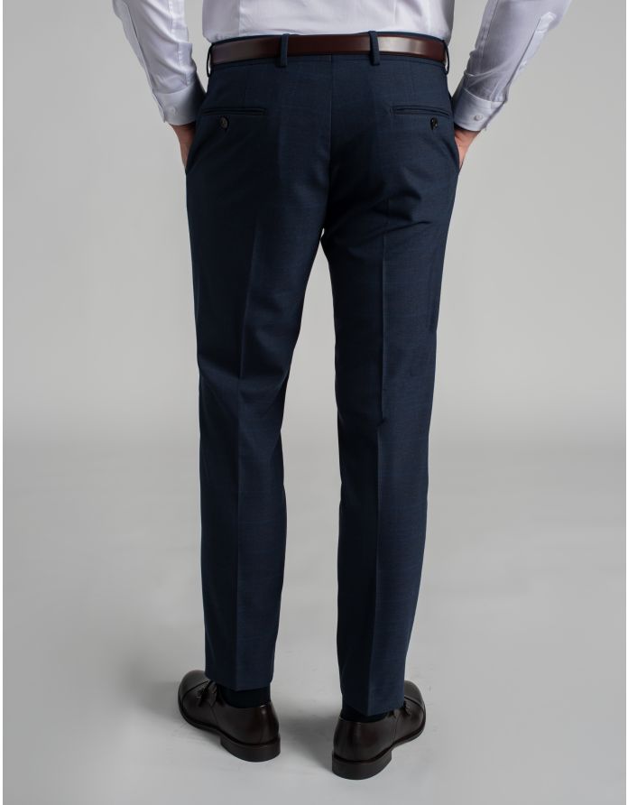 spodnie do zestawu elicona granatowy classic fit