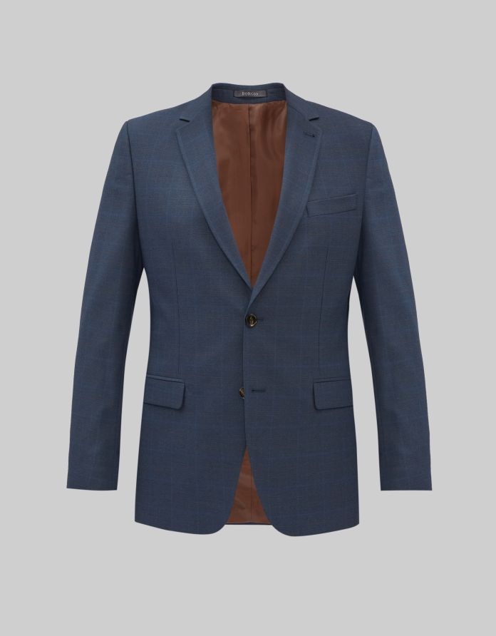 marynarka do zestawu elicona granatowy classic fit