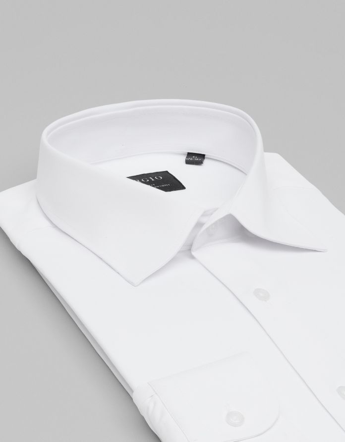 Koszula acconia 00356 długi rękaw biały slim fit