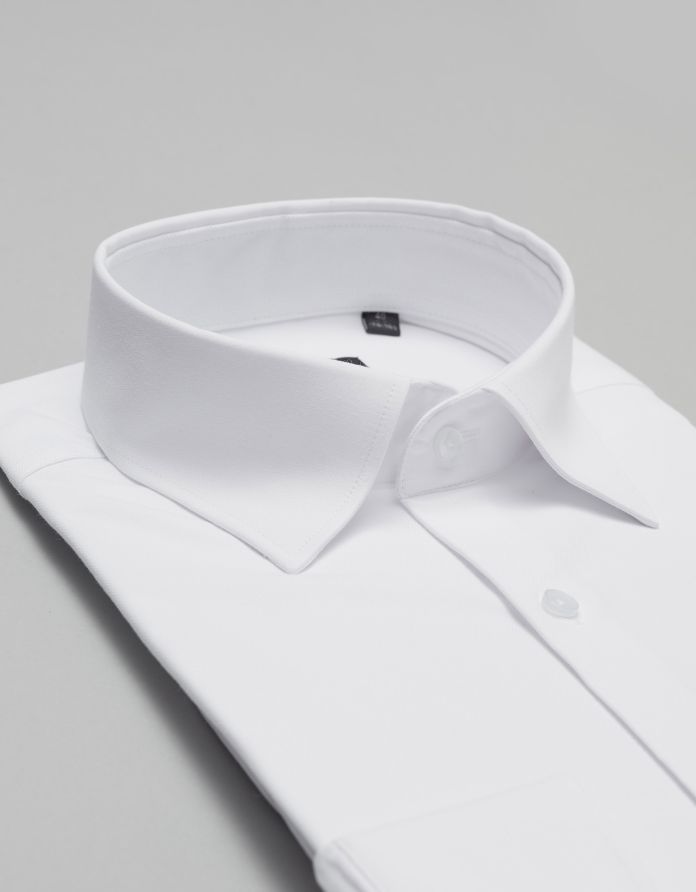 koszula laspezia 00358 długi rękaw biały slim fit