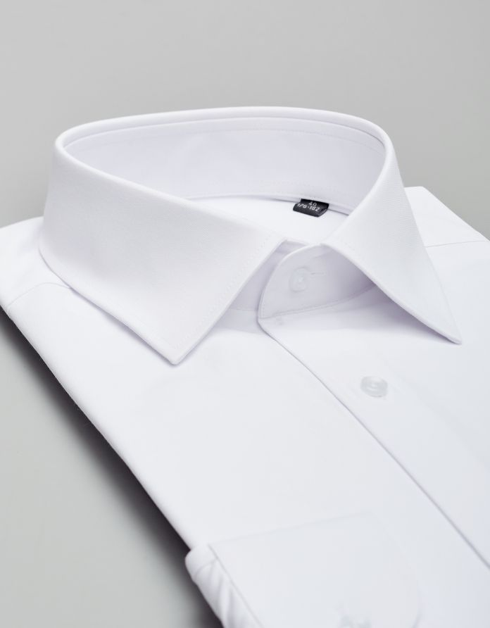 koszula latteria 00359 długi rękaw biały slim fit