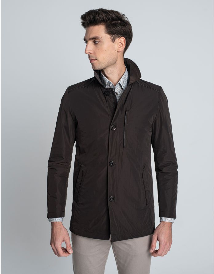 płaszcz przejściowy chiusato brąz