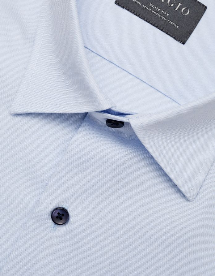 koszula forenza 00366 długi rękaw błękit slim fit