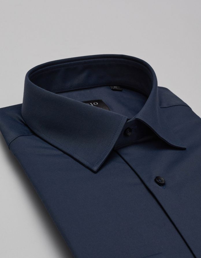 koszula lumia 00367 długi rękaw granatowy slim fit