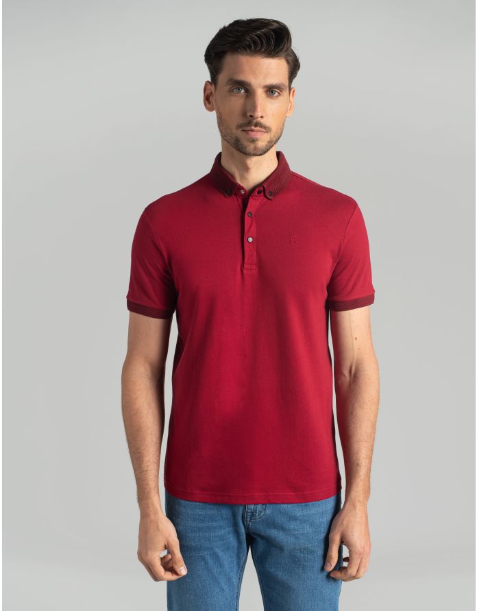 koszulka polo matteo czerwony