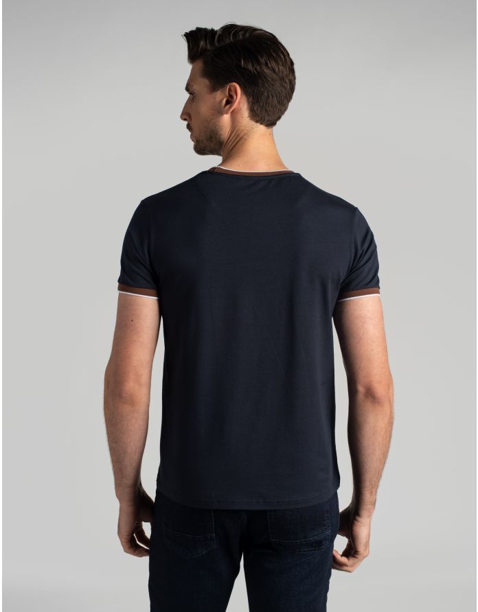 t shirt gerbini granatowy