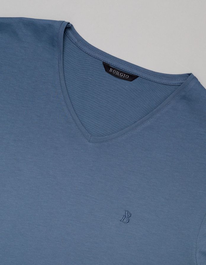 t shirt cerva niebieski