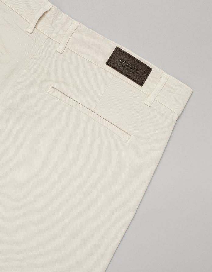 spodnie menfi biały slim fit