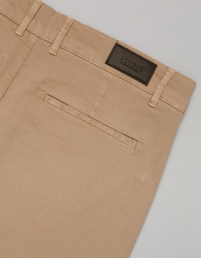 spodnie menfi beżowy classic fit