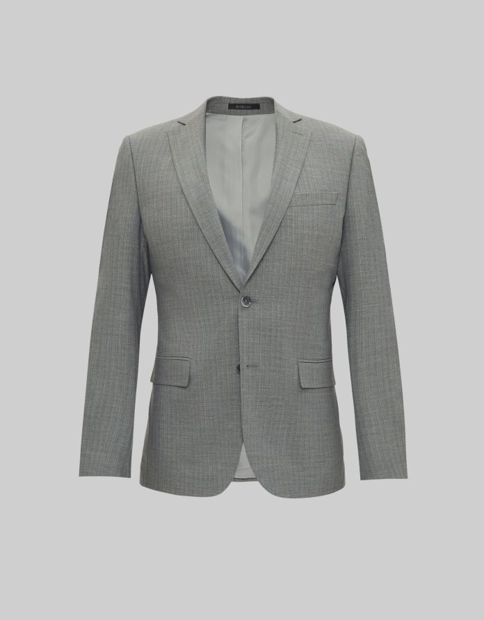 marynarka amaroni do zestawu szary slim fit