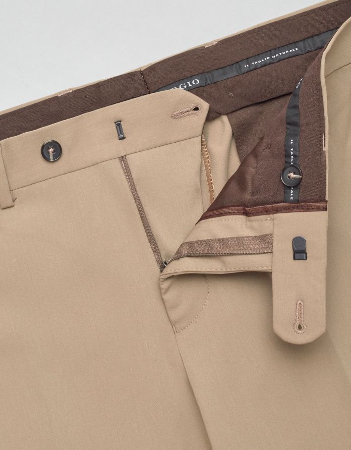 spodnie do zestawu bronte beżowy super slim fit